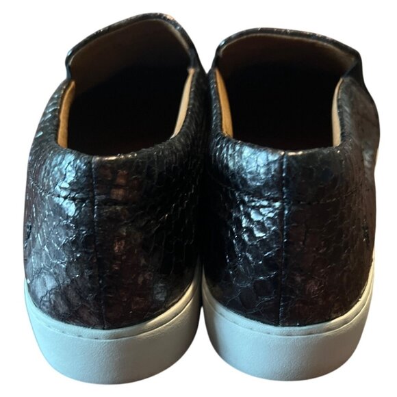 Frye Womens Slip-On Sneakers Metallic Bronze Snake Print Size 10M - Picture 5 of 7
